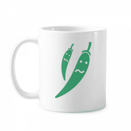 

Vegetable Expression Embarrassment Chili Body Mug Pottery Cerac Coffee Porcelain Cup Tableware