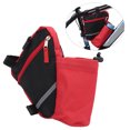 thumbnail image 1 of Nylon Bike  Saddle Frame Bag with Water Bottle Pouch, Sturdy & Durable, Easy Install, Small Items Storage, 1 of 8