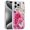 Hot Pink, variant on XPM for Apple iPhone 14 Pro Max Phone Case, Epoxy Glitter Flowers Bling 3D Butterfly Fashion TPU Hybrid with Shockproof Protection Cover for iPhone 14 Pro Max (Purple)