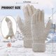 thumbnail image 2 of 4 pares de guantes de invierno para mujer con pantalla táctil, cálidos guantes de punto con forro polar elásticos, 2 of 5