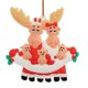 thumbnail image 1 of Recuerdos navideños personalizados de la decoración del árbol de navidad del trineo de la familia de los alces Wmkox8yii gf6241, 1 of 1
