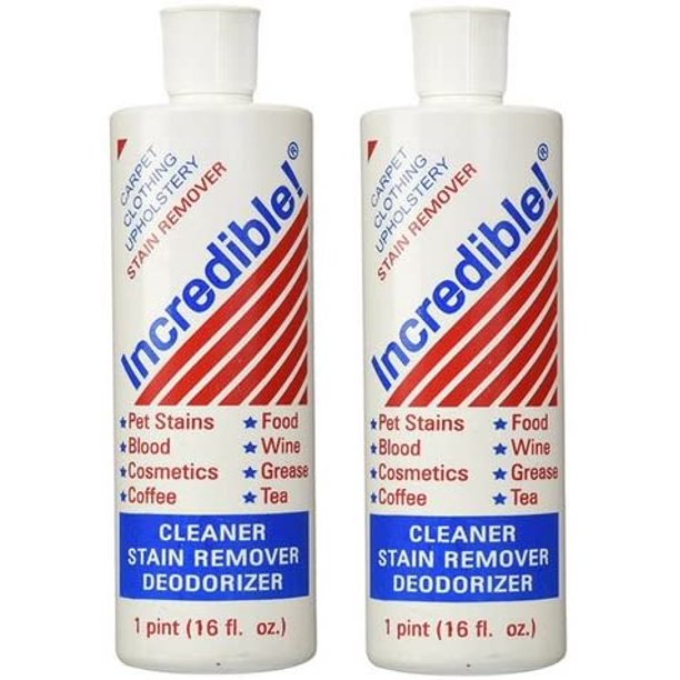 Incredible Inc. Cleaner; Stain Remover; Deodorizer 16 oz (2 pack