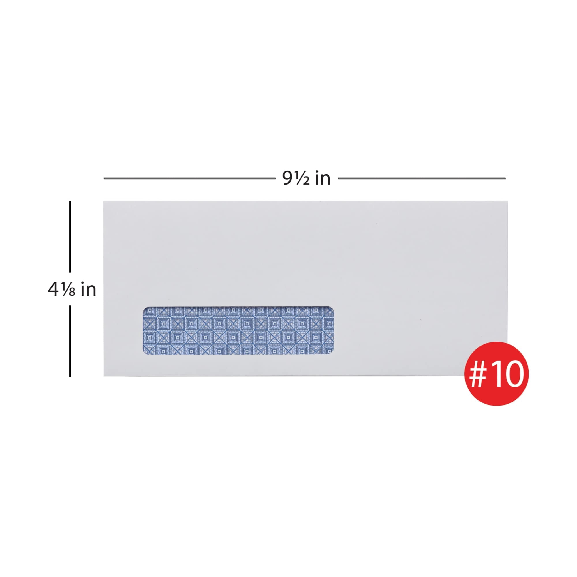 Office Depot 100% Recycled Lift  Press(TM) Window Envelopes, #10 (4 1/8in. x 9 1/2in.), White, Pack Of 500, 76171