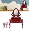 thumbnail image 4 of Light Weight Dollhouse Dressing Table, Miniature Furniture, Perfect Fitment For Girls Kids Simulation Dressing Table, 4 of 8