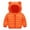 Orange, variant on Winter Coats for Kids Hooded Jacket Lightweight Warm Cotton-padded Clothes With Hooded Ears Zip Up Coat for Baby Boys Girls