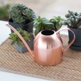 thumbnail image 4 of Olla de riego de boca larga de acero inoxidable de 500 ml, regadera de planta verde, herramienta de jardinería, hervidor, oro rosa kenally HA2261-02B, 4 of 6