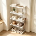 thumbnail image 5 of Storage Rack Floor Standing Shelf, Multi-Tier Organizer for Kitchen Pantry Bathroom Office, Space Saving Shelving Unit with Sturdy Construction for Home Organization, 5 of 7