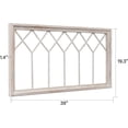 thumbnail image 3 of Sintosin 40" x 20"Farmhouse Window Frame - Distressed White Wood Rustic Wall Art for Living Room, Christmas Decor, Hanging Rectangular Pane, 3 of 8