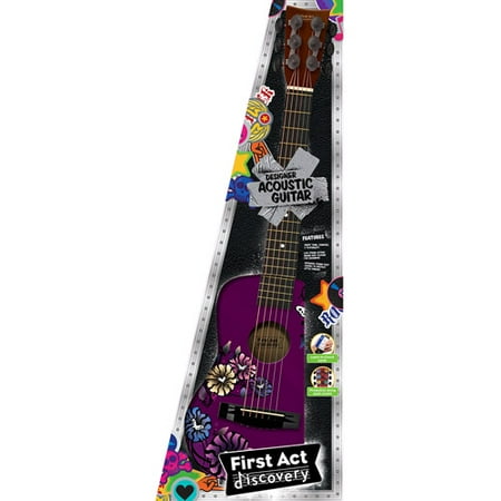 First Act 30" Acoustic Guitar, Purple Flowers