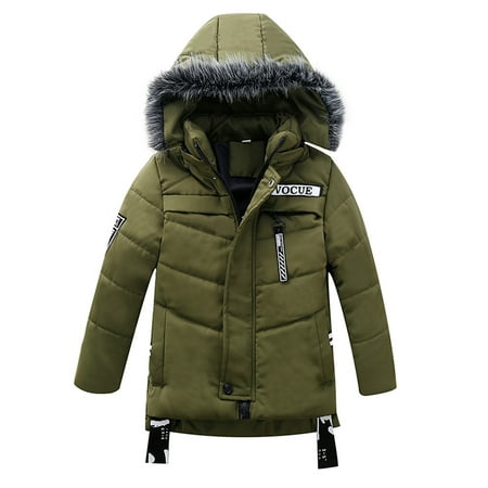 

RPVATI Toddler Baby Child Children Kids Hooded Pockets Zip Up Coat Long Sleeve Outerwear Faux Fur Winter Warm Jacket 1Y-6Y