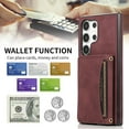 thumbnail image 3 of MYKOMI Phone Case for Samsung Galaxy S24 Ultra 5G Wallet Cover with HD Screen Protector and PU Leather Credit Card Holder Stand Cell Accessories S24Ultra 24S S 24 24Ultra Women Men, 3 of 6