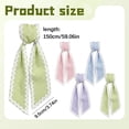 thumbnail image 3 of Wreath Sash for Front Door, Wreath Satin Sash Garland Ribbon Accessories, Wave WreathSash for Front Door Holiday, for Wreaths Yard Doorway Indoor Outdoor Bow Bridal Shower Home Decor, Purple, 3 of 6