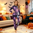 thumbnail image 6 of Halloween Pajamas, Pastel Tie Dye Matching Family Pajamas Pink Purple Ghost Print Long Sleeve Two Piece Pajama Set Soft Sleepwear Nightwear Loungewear Girly Casual Photos, 6 of 6