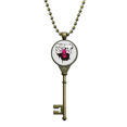 thumbnail image 1 of Universe And Alien Monster Key Necklace Pendant Tray Embellished Chain, 1 of 3