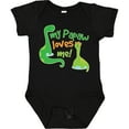 thumbnail image 3 of Inktastic My Papaw Loves Me Dinosaur Boys Baby Bodysuit, 3 of 5