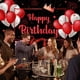 thumbnail image 4 of Banner rojo de feliz cumpleaños, decoración grande, telón de fondo de cumpleaños rojo y negro, foto de decoraciones de cumpleaños, 71x44 pulgadas, 4 of 5
