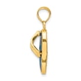 thumbnail image 2 of 14K Yellow Gold Charm Pendant Themed Multi-Colored Textured Back 25.3 mm, 2 of 3