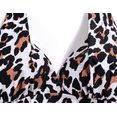 thumbnail image 4 of Hilor Womens Swimsuit Top Plunging V Neck Halter Swim Tops Shirred Tummy Control Tankini Top, 4 of 5