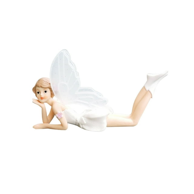 Flower Fairy Figurine Wedding Birthday Cake Topper Dollhouse Ornament Desk Decor