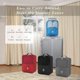 thumbnail image 4 of Bolsas de zapatos, bolsas de zapatos de viaje portátiles tienen 2 o 3 pares de zapatos, perfectos para uso diario y viajes, azul Feliz Sencillez, 4 of 4