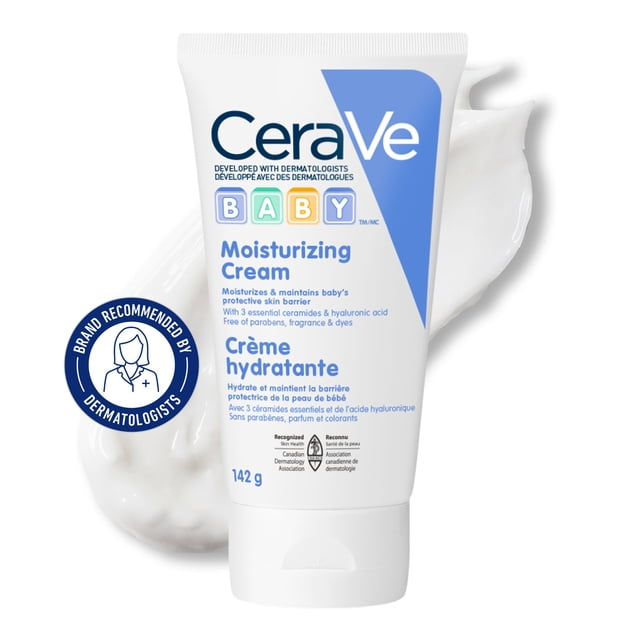 CeraVe Baby Moisturizing Cream, Rich Baby Cream with Ceramides and Hyaluronic Acid, 142g