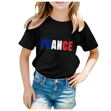 

Toddler Girl Short Sleeve Tee Shirt Print Shirt Kindergarten Shirts For Girls Kids Back To School T Shirt Children School Tee 11-12 Years