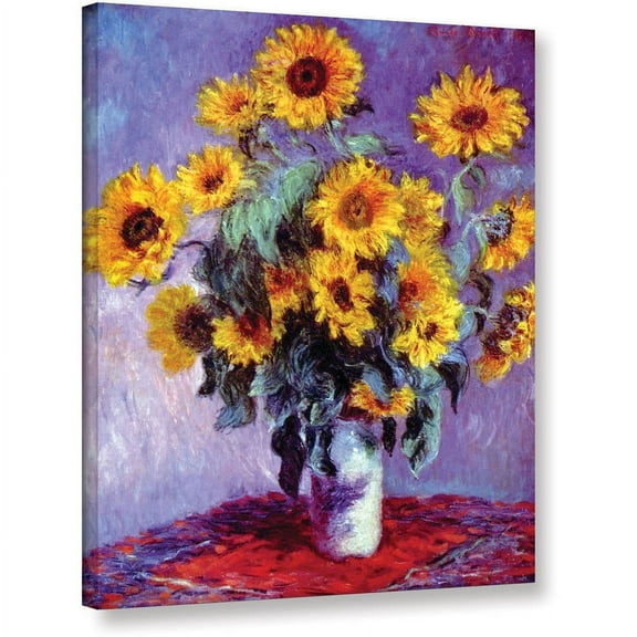 Claude Monet "Sunflowers" Wrapped Canvas