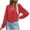 Red, variant on under 10.00 LYXSSBYX Solid Long Sleeves Women Tops Satin Socket V-Neck Solid-color Commute Long Sleeve Blouses Shirt Tops