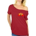 thumbnail image 1 of Awkward Styles Happy Thanksgiving Day T Shirt Turkey Off Shoulder Tops for Women Pocket Print, 1 of 4