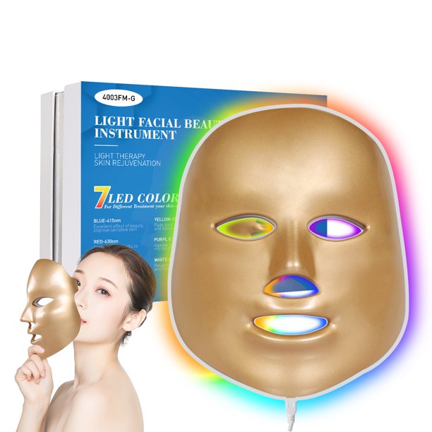 Red Light Therapy for Face Wrinkles，LED Face Mask Light Therapy,7