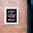 thumbnail image 5 of Designs ByLITA Land of The Free Because of the Brave, 8 x 10 White Wall Print (Framed) | USA Patriotic Decoration, 5 of 6