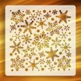 thumbnail image 5 of Luckky Christmas Snowflake Stencil Template,Reusable Plastic Craft Drawing Painting Stencil Journal Template for Window Glass Wall Door Card Scrapbook Holiday Xmas Snow Flake Art DIY Project, 5 of 8