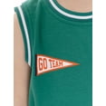 thumbnail image 3 of Wonder Nation Toddler Boys Sleeveless Basketball Jersey and Shorts Set, 2-Piece, Sizes 12M-5T, 3 of 7