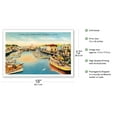 thumbnail image 2 of Fisherman's Wharf - San Francisco California - Vintage Hand Colored Postcard c.1930s - Master Art Print (Unframed) 12in x 18in, 2 of 4