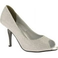 thumbnail image 2 of Benjamin Walk 848231024675 Touch Ups Womens Ice Dress Pump, Silver - Medium 10.5, 2 of 7
