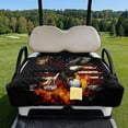 thumbnail image 2 of KUIFORTI Brown Eagle Golf Cart Seat Blanket Covers Summer Outdoor Anti-hot Club Car Blanket Fit for EZGO, Yamaha, Club Car and Other 2-Seat Golf Carts Universal Breathable, 2 of 7