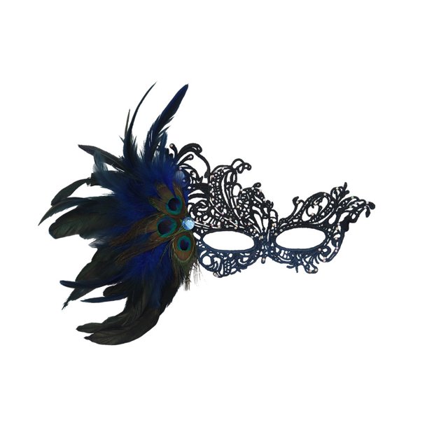 Máscara de carnaval para mujer con encaje gradual desmontable, accesorios para juegos de rol, protector facial de poliéster para mujer