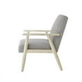 thumbnail image 4 of Alton  Armchair  Gray/Cream  Linen  Upholstered  Square  Arms, 4 of 9