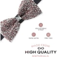 thumbnail image 2 of LAICAIW Rhinestone Bow Ties for Men-Pre Tied Sequin Bowties with Adjustable Length-Huge Variety Colors Available, 2 of 6