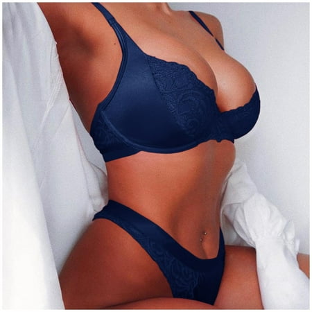 

Fengqque Women Lace Vest Hollow Mesh See-Through Push Up Sexy Underwear Lingerie