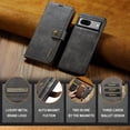 thumbnail image 4 of Retro 2 In1 Detachable Leather Wallet Case for Google Pixel 8 Pro 8A Pixel 7 Pro 7A Pixel 6 Pro 6A Wallet Case with Card Holder Magnetic Leather Phone Cases, 4 of 9