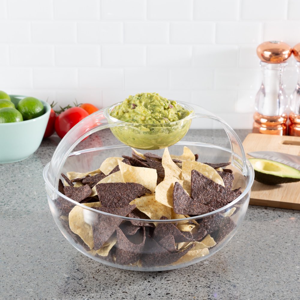 Chip and Dip BowlServing Set for Indoor Outdoor Cocktail Parties and
