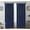 Navy, variant on DriftAway Pinch Pleat Valance for Kitchen Window Blackout Faux Linen Textured Solid Gray Valance for Living Room 16 Inch Farmhouse Window Treatment Back Tab 52x16 Gray