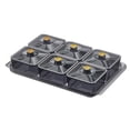 thumbnail image 3 of TISHITA Dried Fruit Plate Candy Nuts Dish with Lid Luxury Food Storage Box Appetizer Serving Tray Divided Serving Platter for Wedding gray 6 grids, 3 of 8
