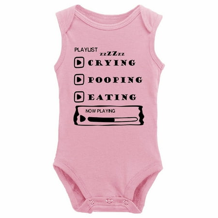 

Playlist Crying Eating Pooping Infant Unisex Baby Bodysuits