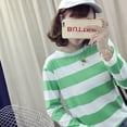 thumbnail image 3 of Teen Girl's Long Sleeve T Shirt Teen Girl Striped Tee Crew Neck Wide Stripes Tops Casual, 3 of 3