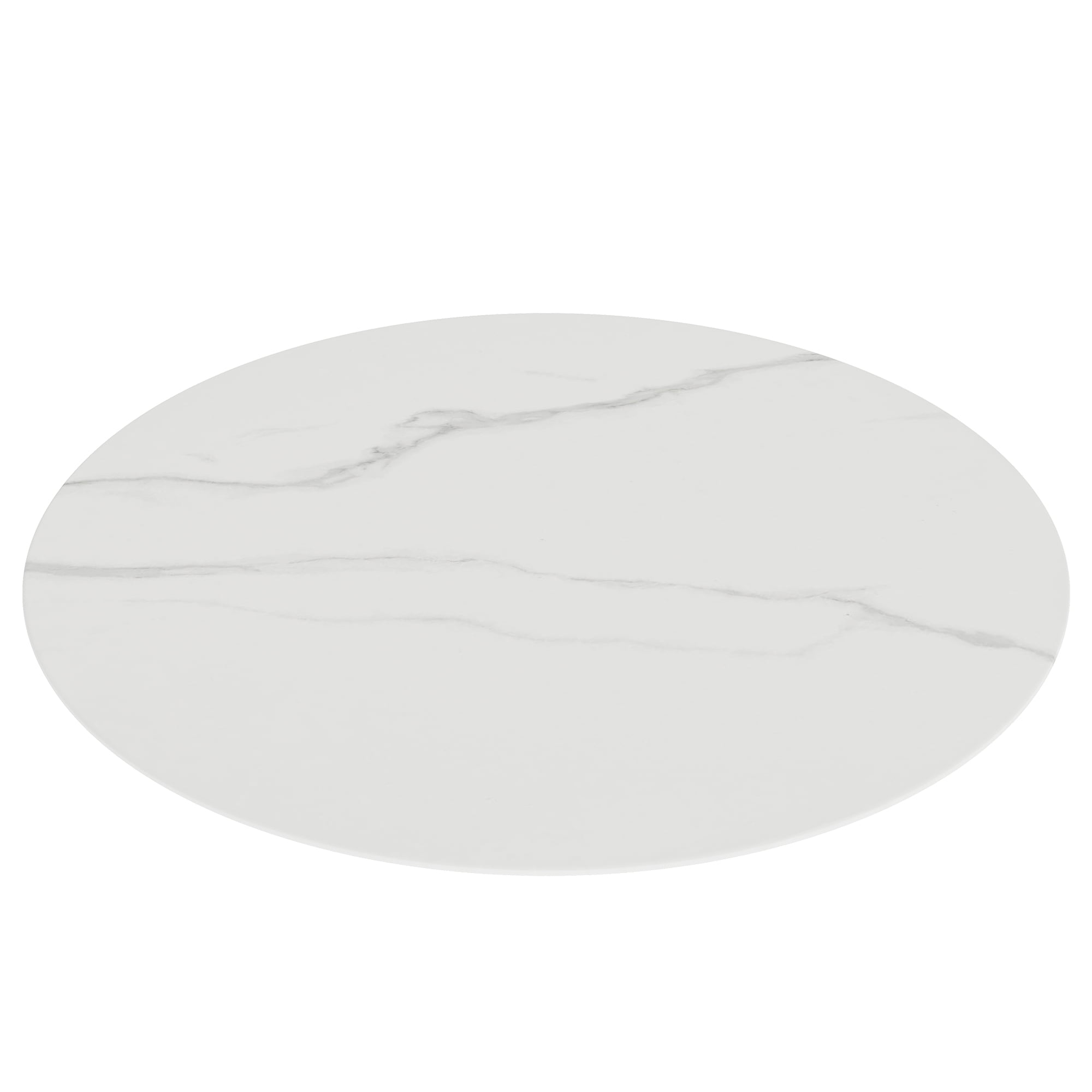 Round Glass Table Top, 32 Inch Marble Pattern Tempered Glass Replacement Desktop for Indoor Outdoor Patio Home Furniture, White