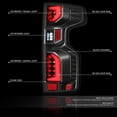 thumbnail image 2 of Luces traseras DNA MOTORING LED transparentes para Chevy Silverado 1500, 2 of 6