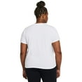 thumbnail image 2 of Plus Size Women's Under Armour Rival Core Short Sleeve Tee Color: Black Size: 3X, 2 of 4