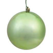 Vickerman 12" Celadon Shiny Ball Ornament